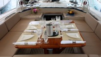 Pacific Wave - Cockpit dining.